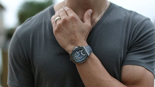 Men's leather watches harness the power.