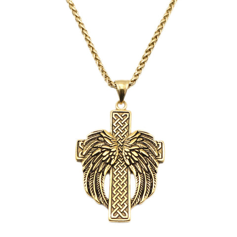 Winged Cross - Gold