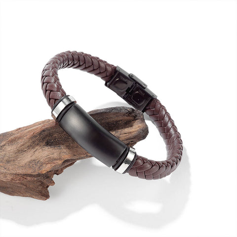 Men's prism bracelet - brown