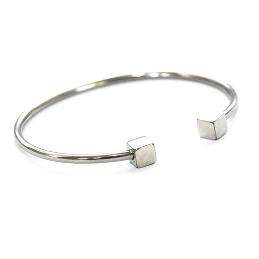 Rhodium Cube bracelet